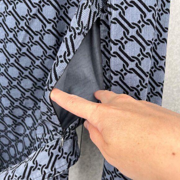 Boden Long Sleeve Cord Dress in Black and Gray - Picture 6 of 15